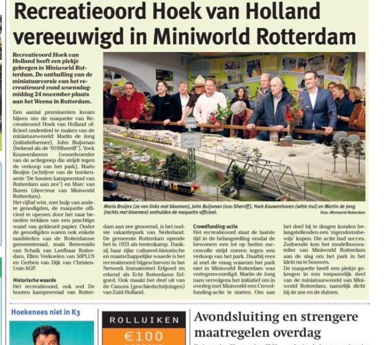 Recreatieoord Hoek van Holland in Miniworld Rotterdam